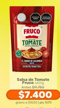 La Gran Colombia Salsa de Tomate Fruco oferta