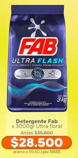 La Gran Colombia Fab detergente ultra floral oferta