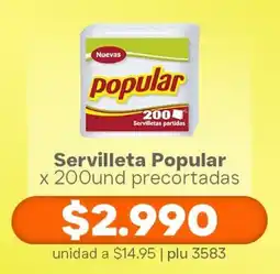 La Gran Colombia Servilleta Popular oferta