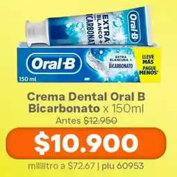 La Gran Colombia Oral B Crema Dental Bicarbonato oferta