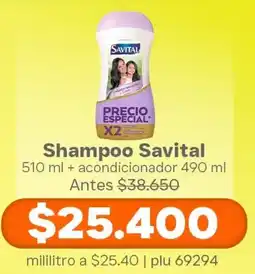 La Gran Colombia Shampoo Savital oferta