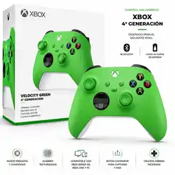 Falabella Control Inalámbrico Xbox 4ta Generación Verde Velocity Green Compatible Xbox One, Series XS y PC oferta