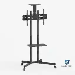 Falabella Soporte Pedestal Televisor Hasta 65 Pulgadas Color Negro oferta
