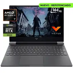 Falabella PORTÁTIL GAMER VICTUS 15 - RYZEN AI 7 350 - RTX 5060 8GB - 24GB RAM - 1TB SSD - 15.6” FHD 144Hz oferta
