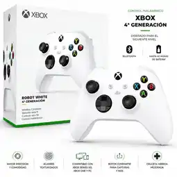 Falabella Control Inalámbrico Xbox 4ta Generación Blanco Compatible Xbox One, Series XS y PC oferta