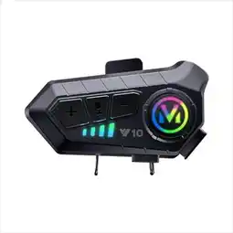 Falabella Audífonos Intercomunicador Bluetooth Manos Libres Para Casco Moto V10 Con Luz RGB oferta