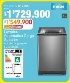 Metro Mabe - lavadora automática carga superior oferta