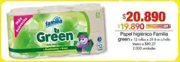 Metro Familia - papel higiénico green oferta
