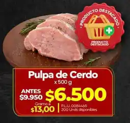 Supermercados Surtiplaza Pulpa de Cerdo oferta