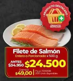 Supermercados Surtiplaza Filete de Salmón oferta