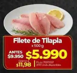 Supermercados Surtiplaza Filete de Tilapia oferta