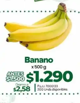 Supermercados Surtiplaza Banano oferta