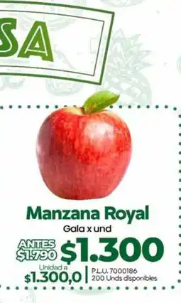 Supermercados Surtiplaza Manzana Royal oferta