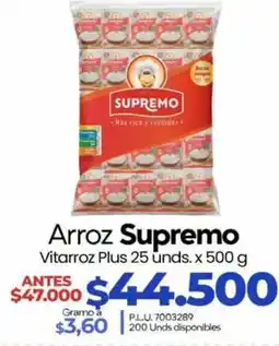 Supermercados Surtiplaza Arroz Supremo oferta