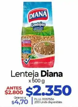 Supermercados Surtiplaza Lenteja Diana oferta