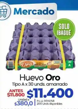 Supermercados Surtiplaza Huevo Oro oferta