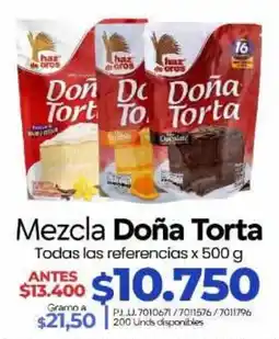 Supermercados Surtiplaza Mezcla Doña Torta oferta
