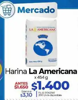 Supermercados Surtiplaza Harina La Americana oferta