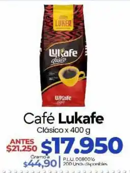 Supermercados Surtiplaza Café Lukafe Clásico oferta