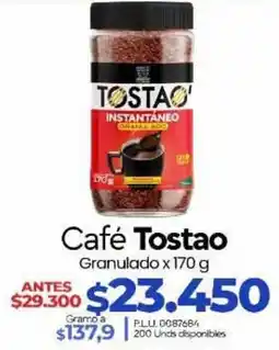 Supermercados Surtiplaza Café Tostao oferta