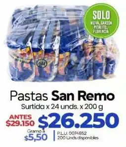 Supermercados Surtiplaza Pastas San Remo oferta