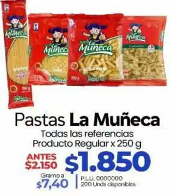 Supermercados Surtiplaza Pastas La Muñeca oferta