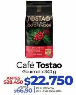 Supermercados Surtiplaza Café Tostao Gourmet oferta