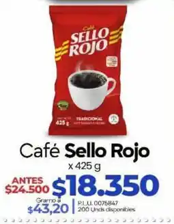 Supermercados Surtiplaza Café Sello Rojo oferta