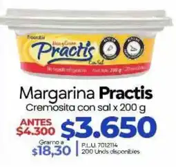 Supermercados Surtiplaza Practis margarina cremosita con sal oferta