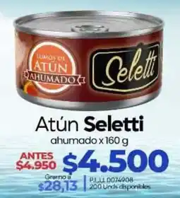 Supermercados Surtiplaza Seletti Atún ahumado oferta