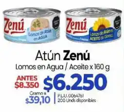 Supermercados Surtiplaza Atún Zenú Lomos en Agua / Aceite oferta