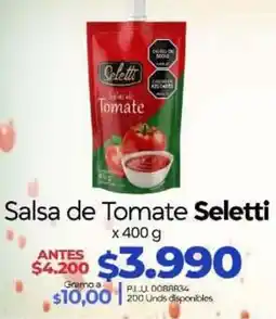 Supermercados Surtiplaza Salsa de Tomate Seletti oferta