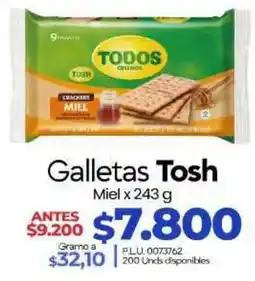 Supermercados Surtiplaza Galletas Tosh oferta