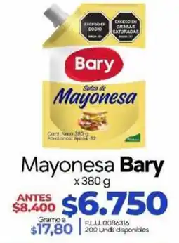 Supermercados Surtiplaza Mayonesa Bary oferta