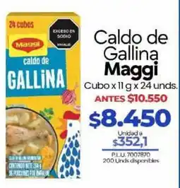 Supermercados Surtiplaza Maggi caldo de gallina oferta