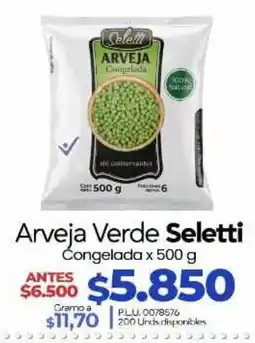 Supermercados Surtiplaza Arveja Verde Seletti oferta