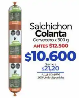 Supermercados Surtiplaza Salchichon Colanta oferta