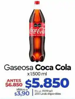 Supermercados Surtiplaza Gaseosa Coca Cola oferta