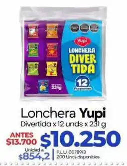 Supermercados Surtiplaza Yupi lonchera divertida oferta