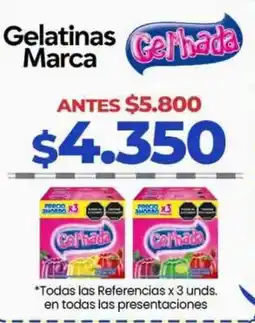 Supermercados Surtiplaza Gelatinas Marca Gelhada oferta