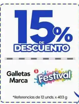 Supermercados Surtiplaza Galletas Marca Festival oferta