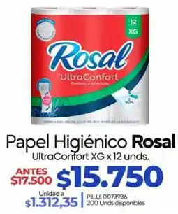 Supermercados Surtiplaza Rosal Papel Higiénico UltraConfort XG oferta