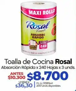 Supermercados Surtiplaza Toalla de Cocina Rosal oferta