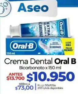 Supermercados Surtiplaza Oral B Crema Dental Bicarbonato oferta