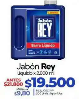 Supermercados Surtiplaza Jabón Rey Líquido oferta