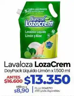 Supermercados Surtiplaza Blancox LavaLoza LozaCrem oferta