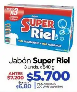 Supermercados Surtiplaza Jabón Super Riel oferta