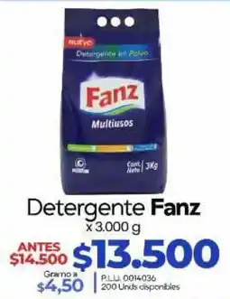 Supermercados Surtiplaza Fanz Detergente en Polvo Multiusos oferta