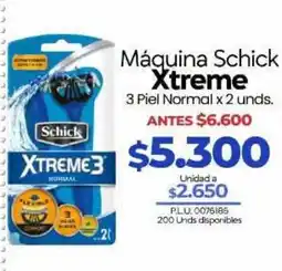 Supermercados Surtiplaza Schick Máquina Xtreme oferta