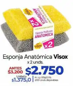 Supermercados Surtiplaza Visox Esponja Anatômica oferta